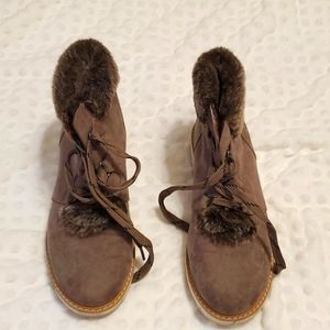 A.N.A fur booties